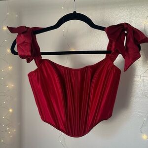 Victoria’s Secret Red Corset Top